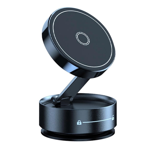 Vacuum Magnetic Suction Phone Holder 360 Degree Rotate Magnetic Car Phone Mount Portable Folding Swivels Stand