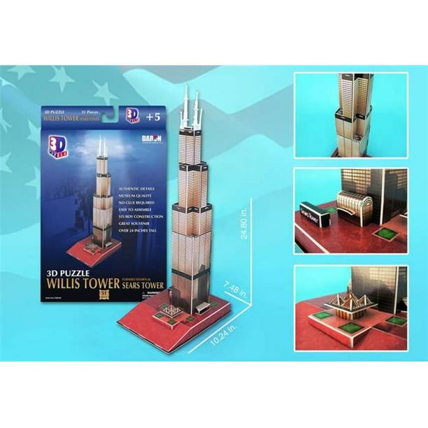 Daron CF083H Sears Tower 3D Puzzle
