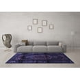 thumbnail image 3 of Ahgly Company Machine Washable Indoor Rectangle Persian Blue Traditional Area Rugs, 4' x 6', 3 of 4