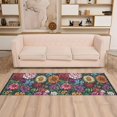 thumbnail image 2 of Yayeee Runner Rug for Bedroom 2'x6' Machine Washable Hallway Non Slip Mat, Vibrant Flowers Pattern, 2 of 8