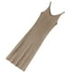 thumbnail image 4 of Vestido Con Cuello En V Sin Mangas De Punto Color Sólido Vestido Largo Y Delgado Sexy, Albaricoque, L Methold AP001368-03B, 4 of 7