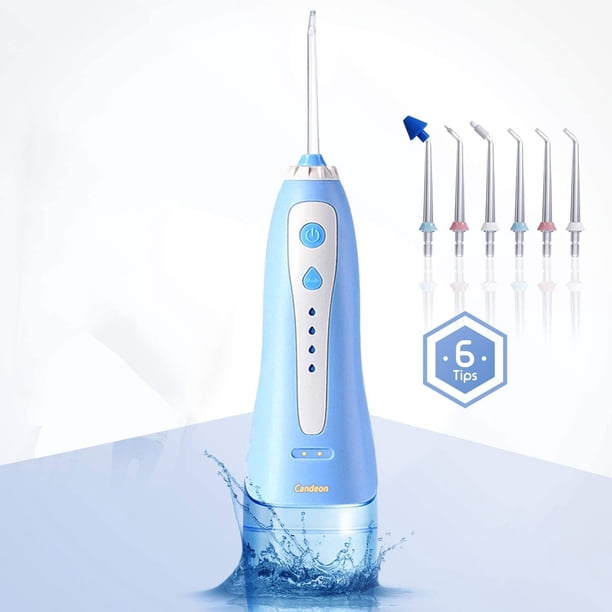 Enjuague Dental Eléctrico Vhermosa Azul 240 ml 6 Boquillas Reemplazables