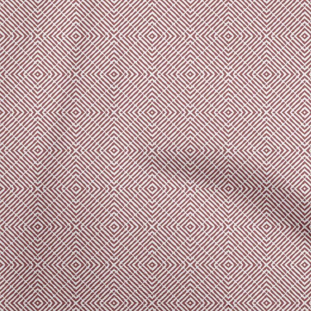 oneOone Rayon Brown Fabric Asian Block Fabric For Sewing Printed Craft Fabric By The Yard 56 Inch Wide-TK