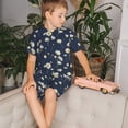 thumbnail image 4 of Balery Daisies Flowers Conjunto de Pijama Infantil de Manga Corta con Estampado – Ropa de Dormir de Algodón Suave-Small, 4 of 6