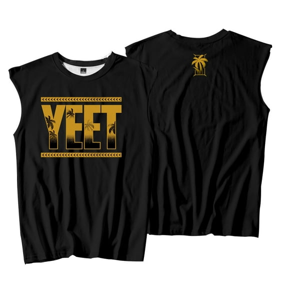 Jey Uso Yeet Golden Tank Tops Sleeveless Sport Gym Vest Women Men Trendy Outdoor Sportwear