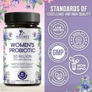 Probiotics for Women - Probiotic Blend 50 Billion CFU Per Cap - 16 Feminine Health Strains Women's Probiotic - Prebiotic for Vaginal PH Balance, Urinary UT Health Support - Bottled USA - 60 Capsules