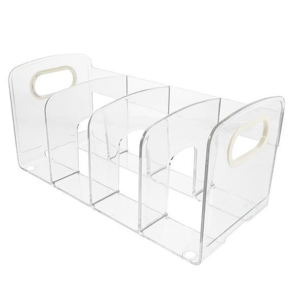 Masteelf Desktop Book Organizer Plastic Book Holder Reusable Book End Decorative Book Stand File Book Holder