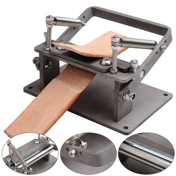 Leather Splitter Manual Leather Skiver Peeler Leather Paring Peeling Machine DIY Stainless Steel