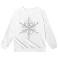 thumbnail image 4 of IWRICH Snowflake Sweatshirt for Girl Christmas Snowflake Graphic Long Sleeve Shirts Winter Xmas Holiday Pullover Tops White 160, 4 of 4