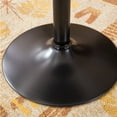 thumbnail image 2 of Roundhill Furniture Belham Black Round Top with Black Leg and Base Metal Bar Table, 2 of 5