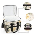 thumbnail image 6 of FORMRS Insulated Cooler Bag 24 Cans Capacity Soft Leakproof Lunch Box with Side Pockets, White Rabbits, 6 of 7