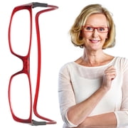 AKEGAMN Clearance! Click Adjustable Front Connect Reading Eyeglasses Full Rim Glasses Experience Unparalleled Comfort For Your Daily Reading Needs! Click - Adjustable Feature：These reading glasses c