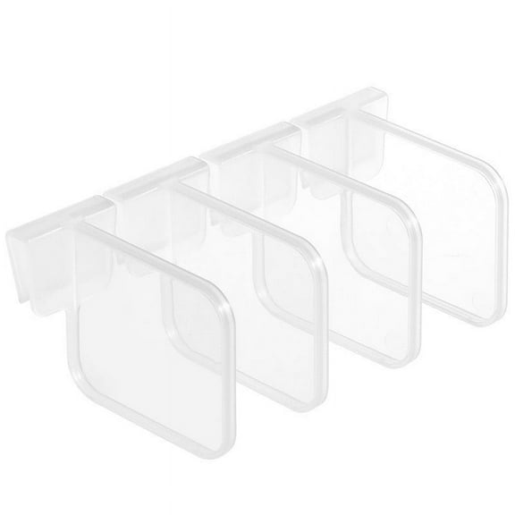 MOPOOR Refrigerator Dividers,Adjustable Plastic Organizer Tools,Fridge Door Retractable Snap-on Space Separators,Expandable Divide Plates,Kitchen Pantry Storage Gadget