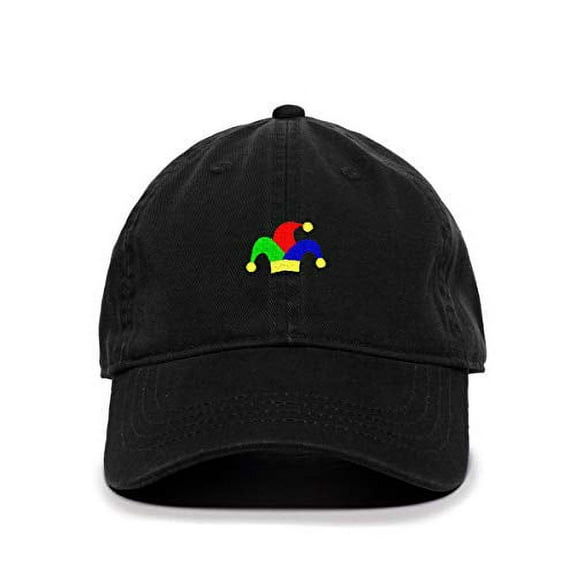 Tech Design Clown Hat Baseball Cap Embroidered Cotton Adjustable Dad Hat Black