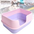 thumbnail image 4 of CAJA DE PARA GATOS GRANDE CON ESPARCIDOR Y PALA, CAJA DE PARA GATOS CON PARE SUPIERTA ABIERTA, BANDEJA DE PARA GATOS DE LADO ALTO, CAJA DE GRANDE, CAJA, 4 of 7