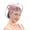 Lotus root starch, variant on Structured Loop Fascinator Hat with Satin Bow & Feather Accents for Wedding Derby Church Tea Party Formal Side Clip Headpiece