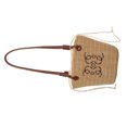 thumbnail image 3 of Bolso de hombro de moda para mujer, bolso de playa de paja de gran capacidad, informal, elegante, informal, para el trabajo y citas, color caqui, tamaño libre, 3 of 8