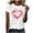 02 White, variant on Valentine's Day Shirts for Women Casual Girl Friend Gift T Shirt Cute Love Heart Graphic Tees Short Sleeve Round Neck Tshirt Top