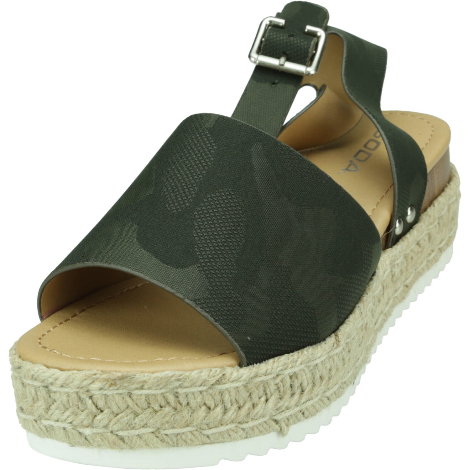 soda camo sandals