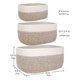 thumbnail image 2 of unbranded 3Ud Cesta Decorativa De Almacenaje Tejida En De Beige Para Hogar, 2 of 8