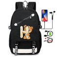 thumbnail image 3 of Cute Little Bear 26 English Letters Teenage School Bag for Boy Girl Cartoon Printing Laptop Bagpack Back To School Backpack, 3 of 5