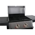 RevoAce 2Burner Space Saver Propane Gas Grill, Stainless and Black, GBC1705WV