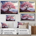 thumbnail image 4 of Designart "Pink Tree delicate Whispers II" Floral Canvas Wall Art, 4 of 5
