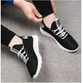 thumbnail image 2 of HZLPFO Men's Non Slip Shoes, Lightweight Mens Work Shoes Sneakers Black,9, 2 of 5