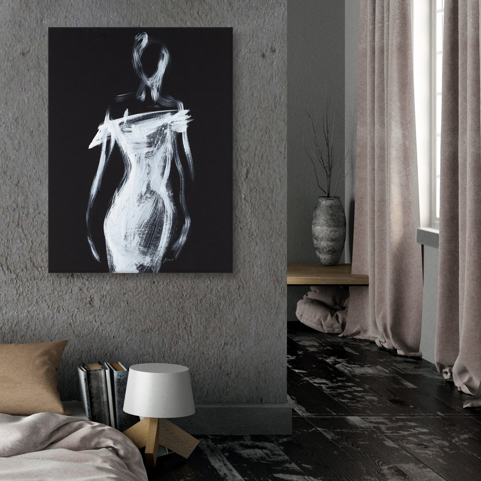Fashion Silhouette by Shawn Mackey Canvas Art Print