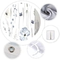 thumbnail image 3 of Decoreagy Shower Curtain 60x72 Inches Blue  Floral Shower Curtain Set for Bathroom, Modern Watercolor Minimalist Aesthetic Shower Curtain, 3 of 13