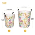 thumbnail image 5 of Daiia Retro Colorful Butterfly Round Laundry Basket with Handles Thickened Waterproof Circular hamper,Dirty Clothes Storage Basket for Bedroom,Bathroom,College Dorm-Medium, 5 of 8