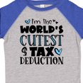 thumbnail image 4 of Inktastic I'm the World's Cutest Tax Deduction Blue Hearts Boys or Girls Toddler T-Shirt, 4 of 5