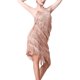 thumbnail image 3 of Vestido con borlas de lentejuelas para mujer, vestido con flecos en capas para Club Samba, puesta en escena Dorado champagne, 3 of 8