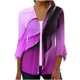thumbnail image 2 of Cardigans Légers pour Femmes Mode Été Femme T-Shirt Manches 3/4 Cardigan Ouvert Blouse Imprimée Manteau Hauts Cardigan Léger pour Femmes en Liquidation, 2 of 5