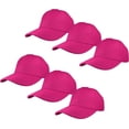 thumbnail image 1 of ORUYROP Plain Blank Baseball Caps Adjustable Back Strap Wholesale Lot 6 Pack, 1 of 5