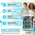 thumbnail image 5 of NAC Supplement N-Acetyl Cysteine 1000mg Vitamin D3 K2 Zinc Quercetin 1000mg Sarracenia Purpurea 1000mg with Elderberry Holy Basil Bee Propolis Bromelain L-Lysine Made in USA - 60 Count, 5 of 9