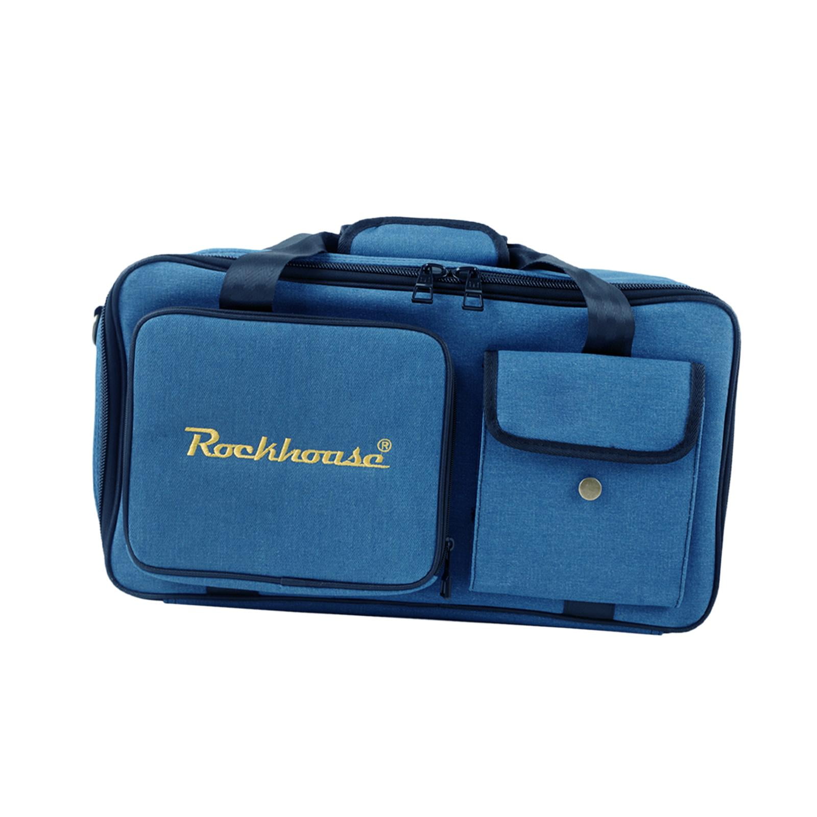 EHJRE Electric Guitar Pedals Storage Bag Scratch Resistant Organizer Multieffects Case L