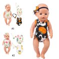 thumbnail image 3 of Ensemble de Vêtements pour Poupée Bébé, Bandeau de Poupée Tendance, Ensemble de Barboteuse pour Poupée de 18 Pouces, 3 of 10