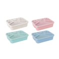 thumbnail image 4 of KMSS 4 Pack Bento Snack Containers Set, 4 Compartment Food Storage Containers Lunch Box Plastic Food Storage Containers, Microwave and Dishwasher Safe, 4 of 7