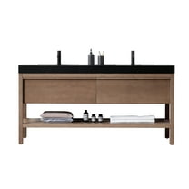 Bibury 72" Chestnut Oak Freestanding Bathroom Vanity