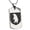 Silver, variant on Stainless Steel Bear Ferocity Coat of Arms Shield Engraved Dog Tag Pendant Necklace
