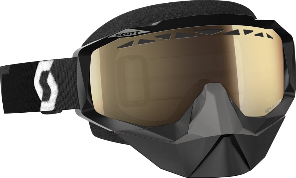 SCOTT HUSTLE SNOCROSS GOGGLE BLACK W L.S. BRONZE CHROME LENS 246439-0001245 by SCOTT