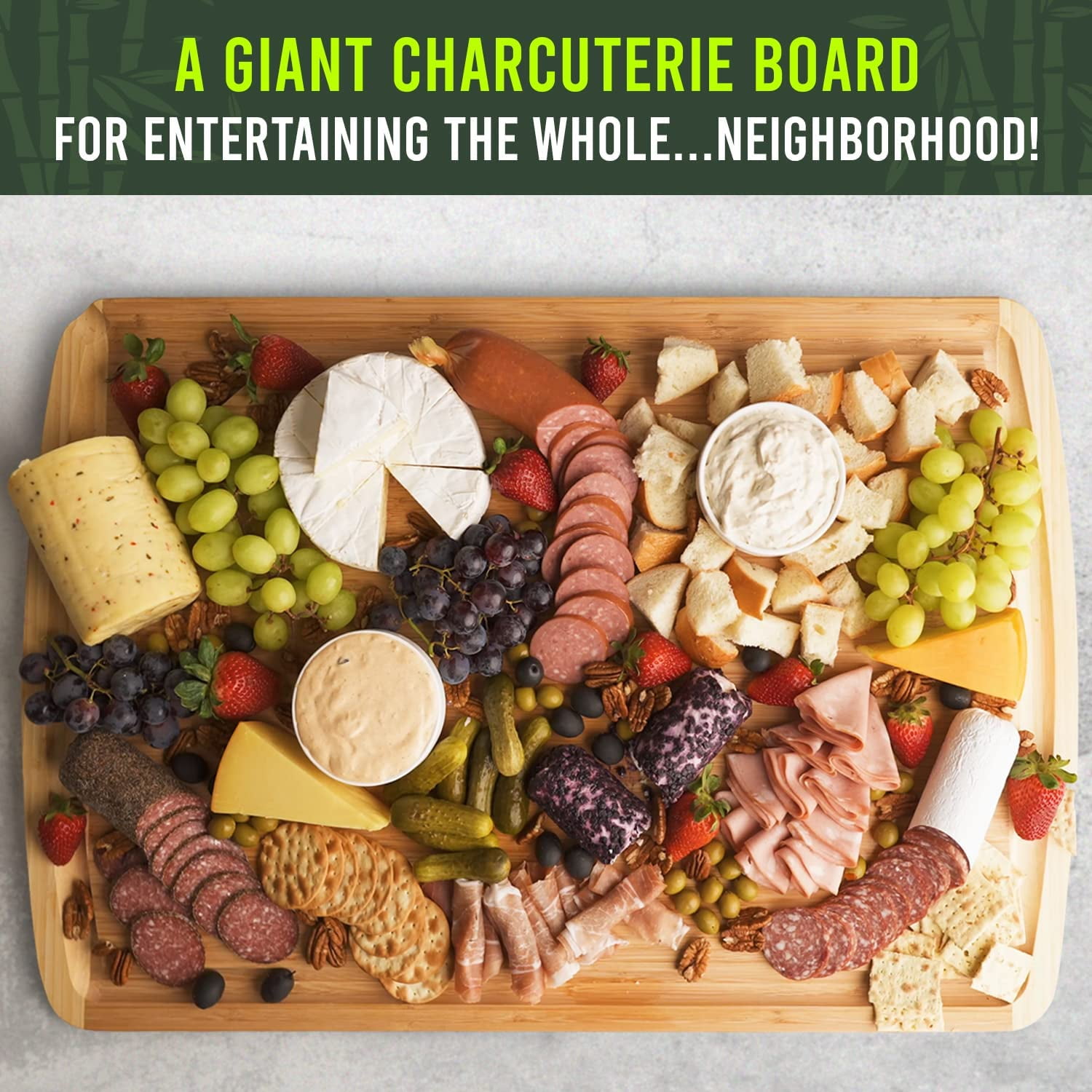 Totally Bamboo 36 x 24 Bamboo Wood XXL Cutting Board, Stove Top Cover or  Over the Sink Chopping Block, Noodle Board and Giant Charcuterie Serving  Tray 
