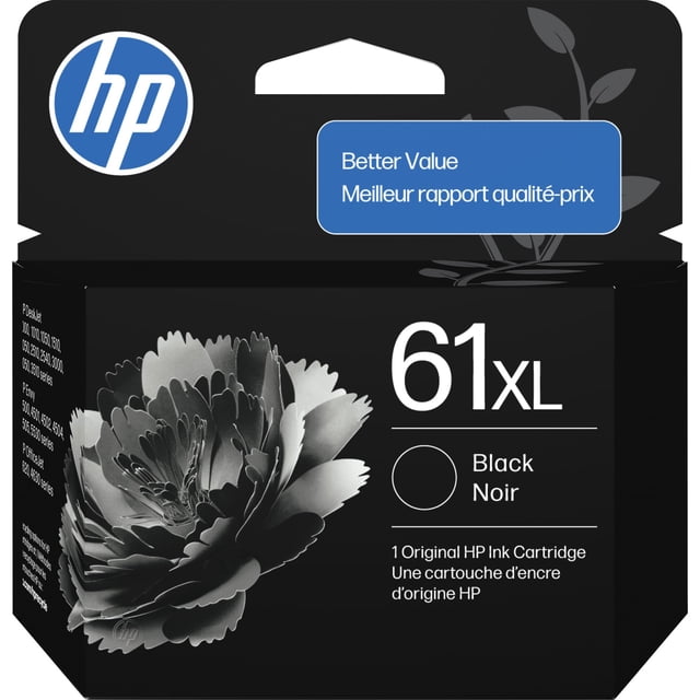 Cartucho de Tinta HP 61XL Negro de Alto Rendimiento