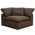 thumbnail image 7 of Modular Sectional Sofa Chair - 44" Square Slipcovered, Washable Fabric, Deep Seating, Brown Accent Chair, 7 of 7