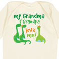 thumbnail image 4 of Inktastic Grandma Grandpa Love Me Dinosaurs Boys Long Sleeve Baby Bodysuit, 4 of 5