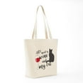 thumbnail image 7 of CafePress - All I Need Is Wine And My Cat Tote Bag - Unisex Canvas Tote Bag, Beige, 1-Piece, 7 of 7