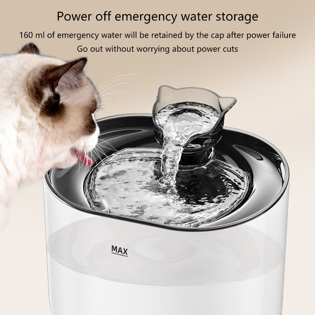 Miiottaa Cats Water Fountains Dogs Water Dispenser Big Capacity Super Mute Automatic Mute Waterer Gift for Cats