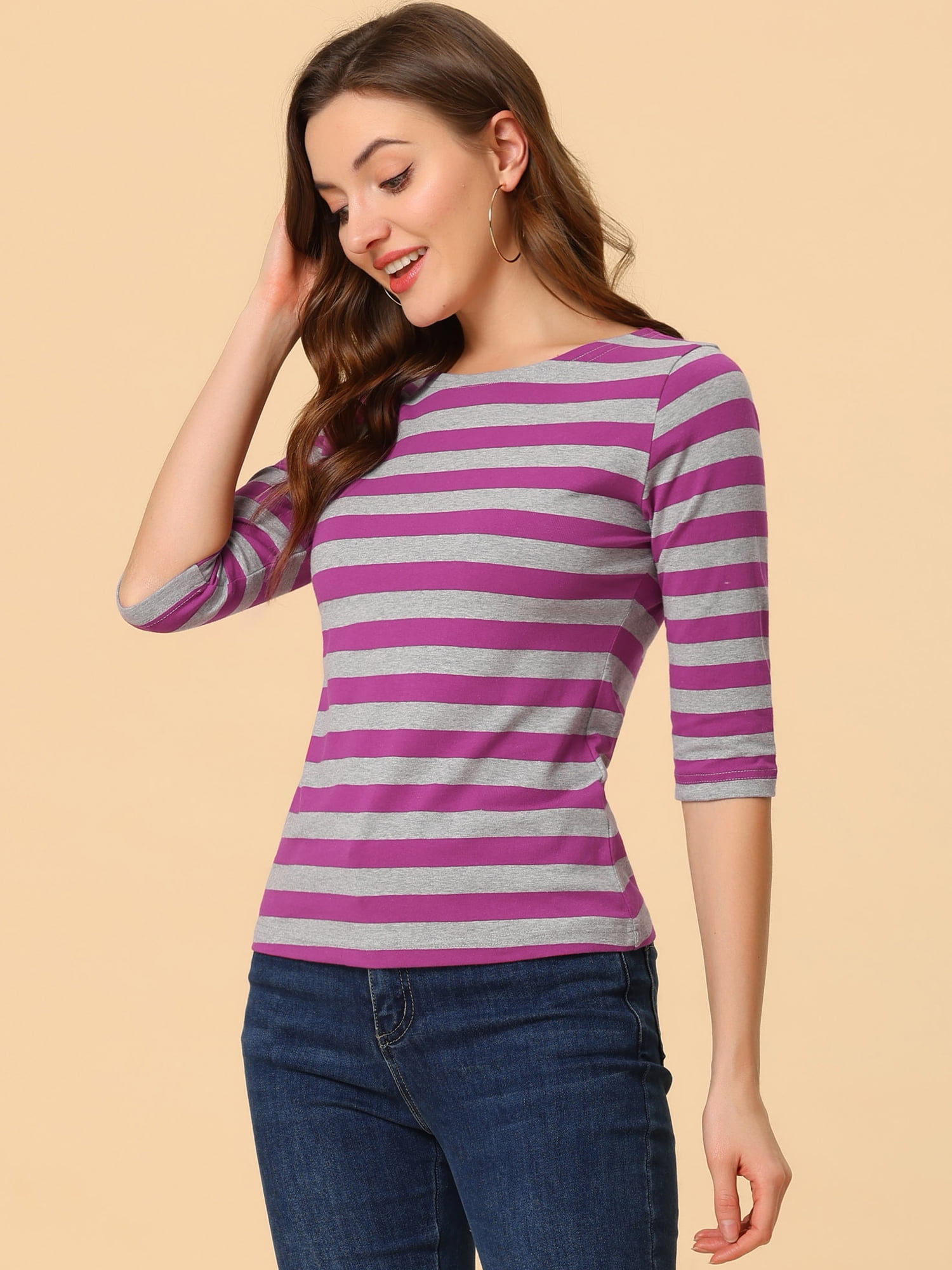 DARING DIVA Women's Halloween Costume Boat Neck Top T-Shirts L Red