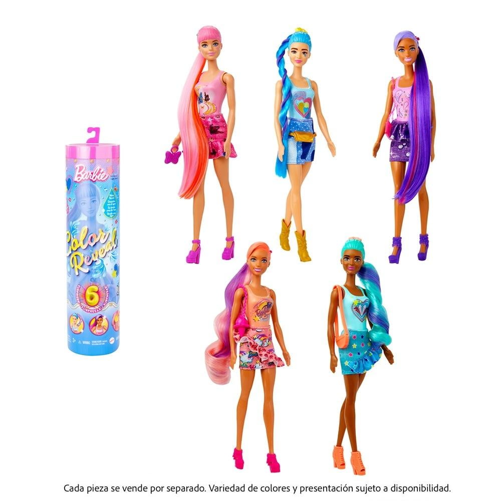Muñeca Barbie Color Reveal Looks de Mezclilla Bodega Aurrera en